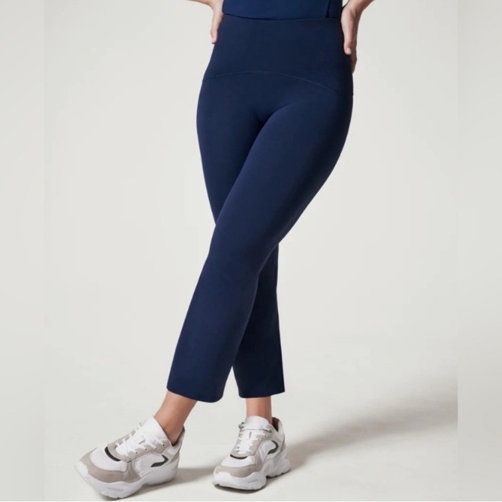 SPANX Navy High-Waist Ankle Leggings